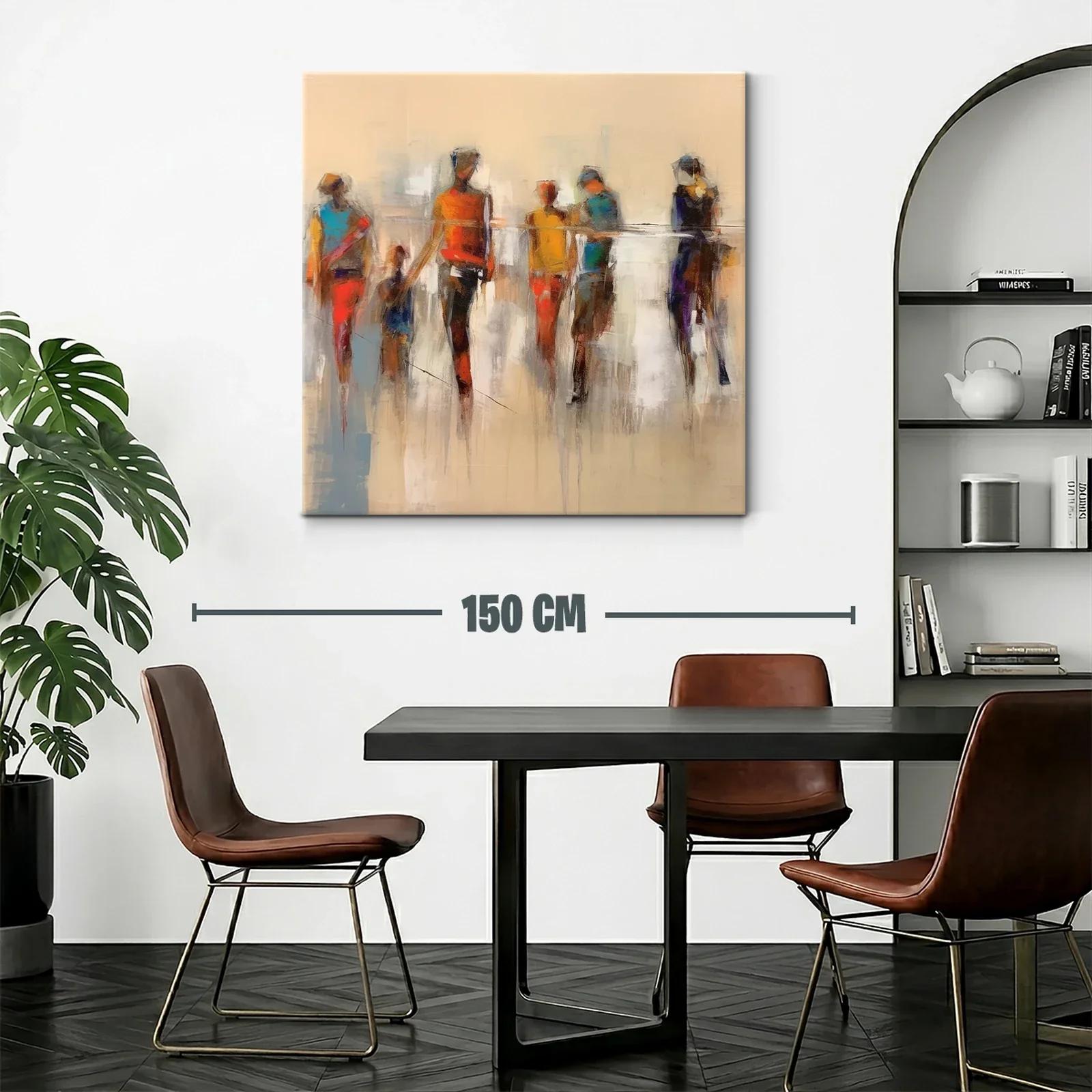 Figura abstracta con tonos cálidos para ambientes modernos — miniatura 2
