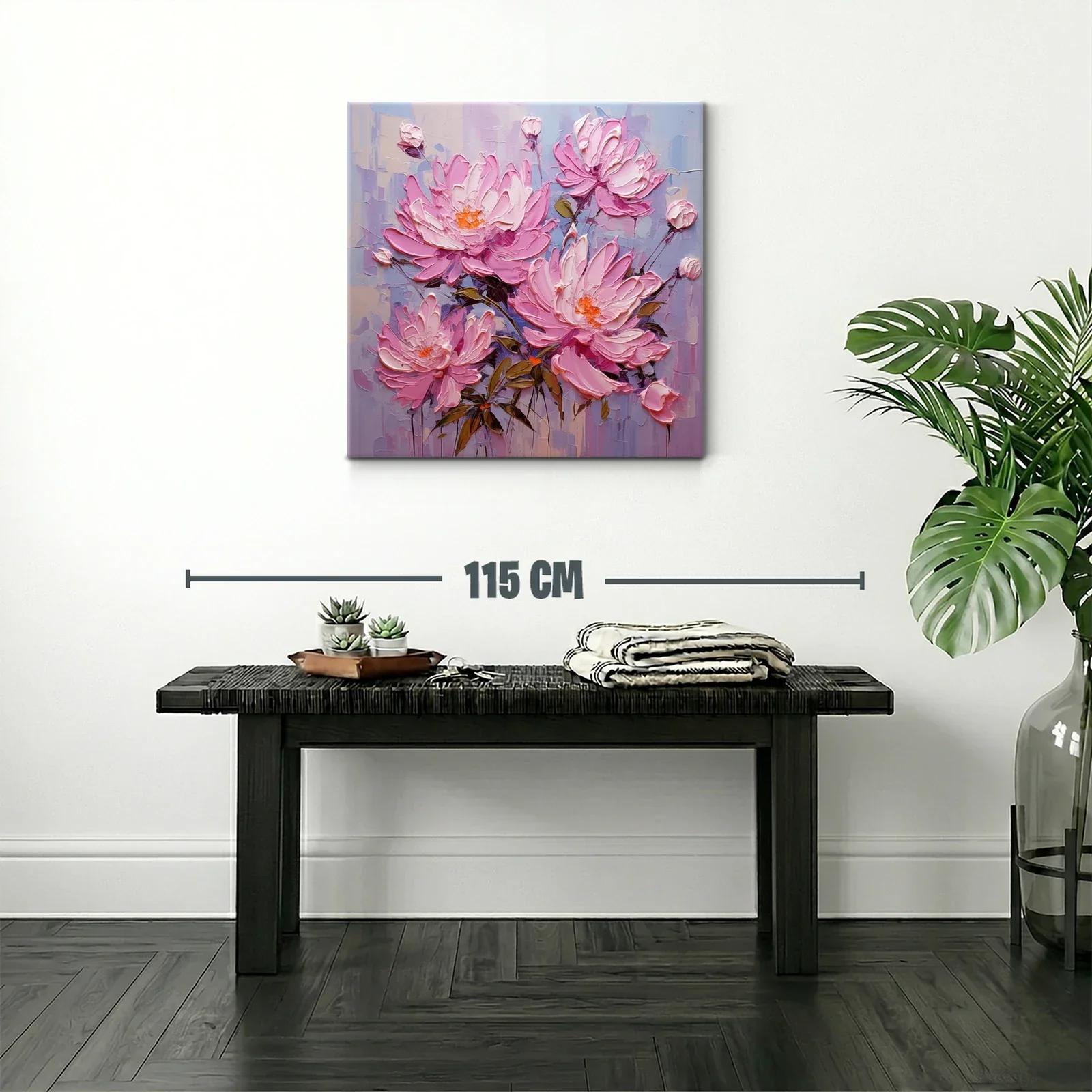 Flores rosas en composicón delicada y vibrante — miniatura 2