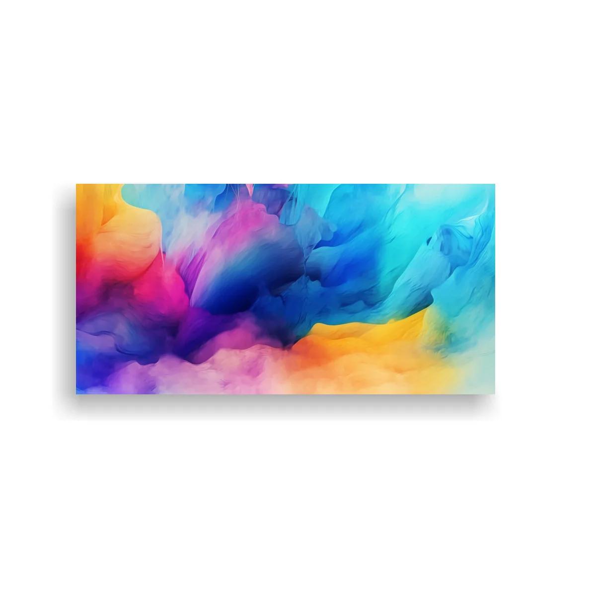 Cuadro nube de color abstracta con bordes vaporosos