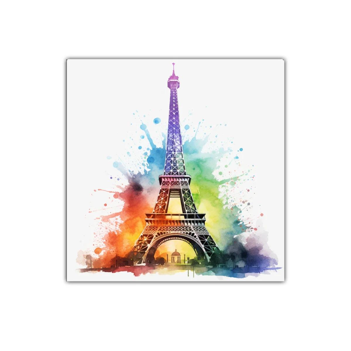 Torre Eiffel en vibrante explosión de colores — imagen principal