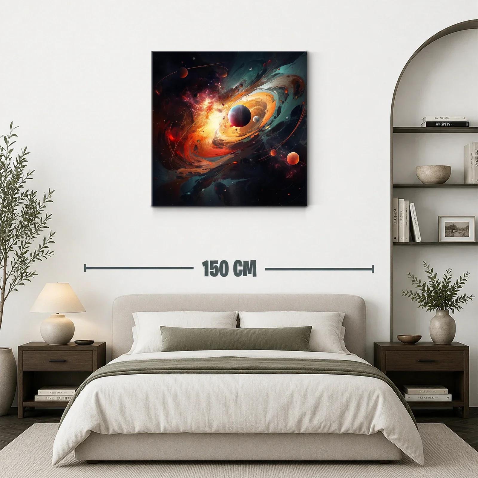 Explosión Cósmica con Planetas en Movimiento — miniatura 3
