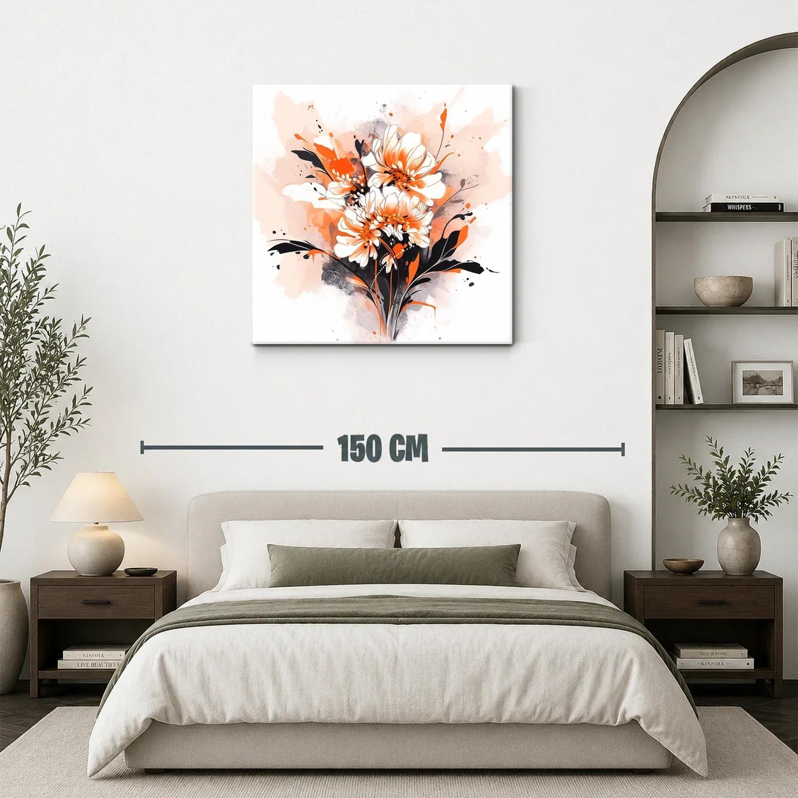 Flores vibrantes con tonos anaranjados y negros — miniatura 3