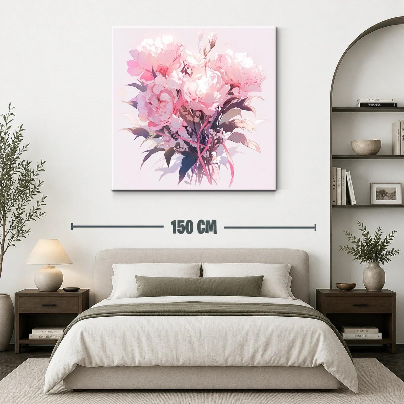 Elegancia floral con bouquet en tonos rosas suaves — miniatura 3