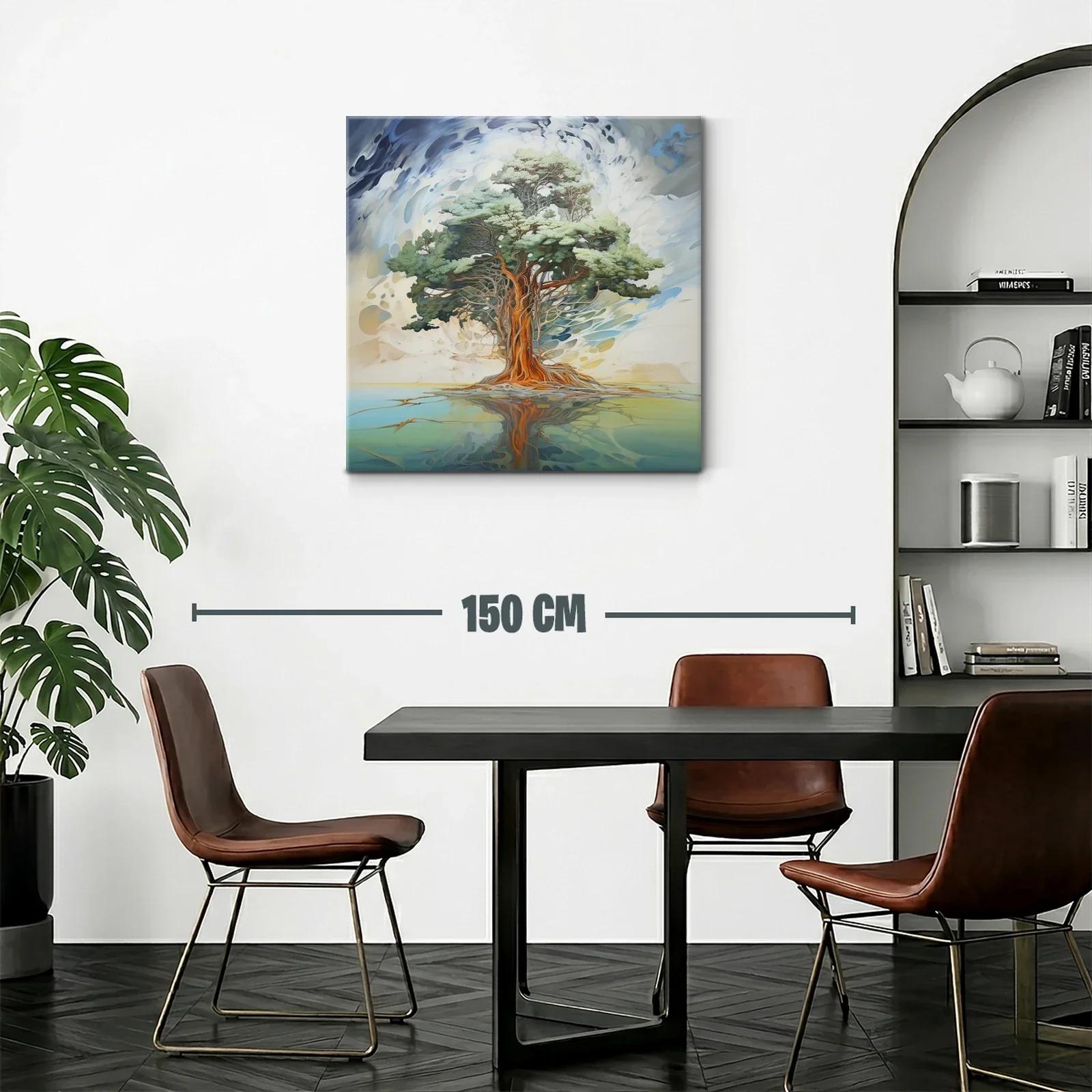 Árbol majestuoso con reflejo sobre agua serena — miniatura 2