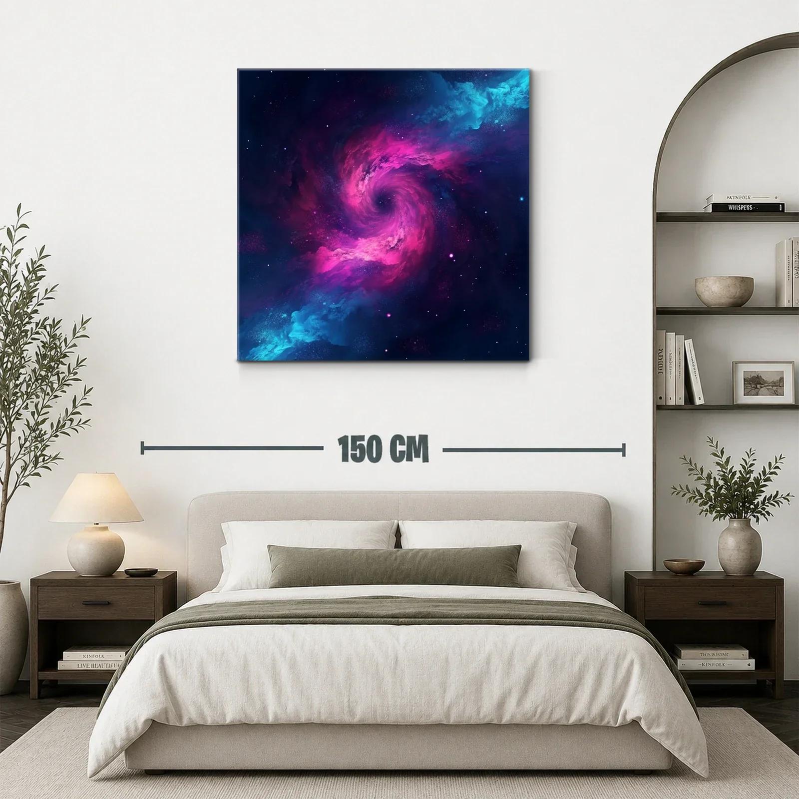 Explosión Cósmica en Tonos Vivos de Azul y Rosa — miniatura 3