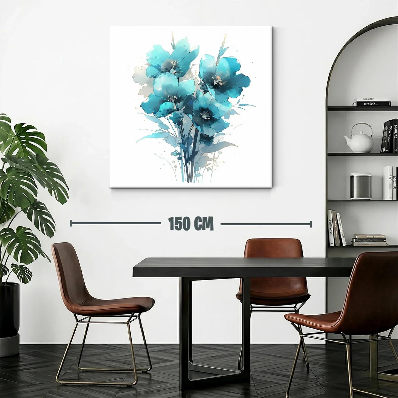 Ramo de flores azules con estilo delicado y moderno — miniatura 2