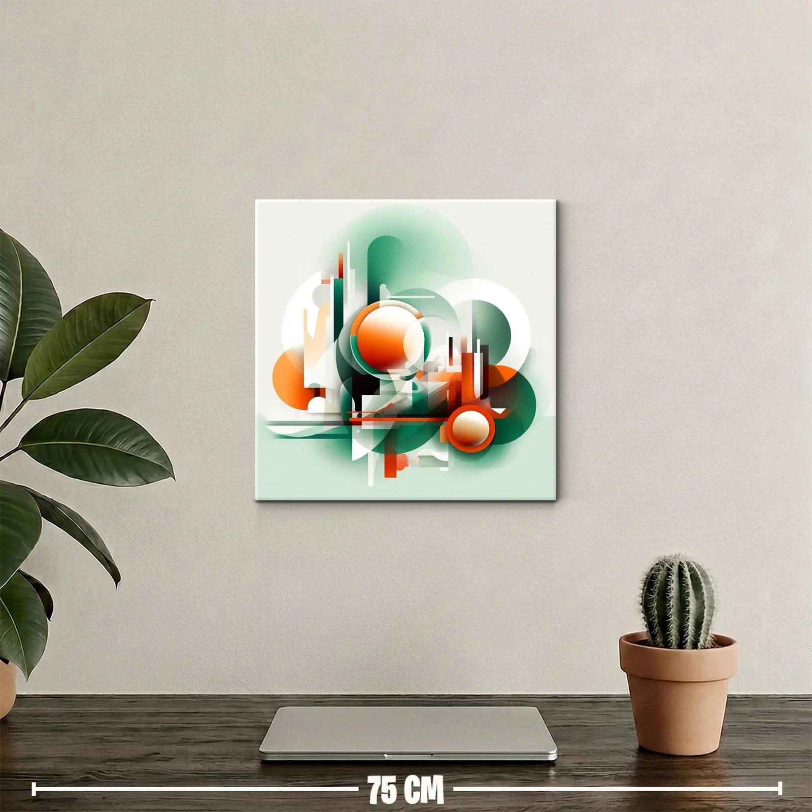 Composición abstracta con formas geométricas vibrantes — miniatura 2