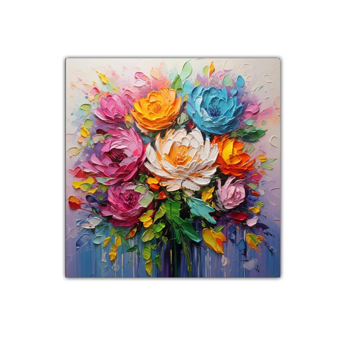 Ramo de flores vibrantes con colores intensos y alegres — imagen principal