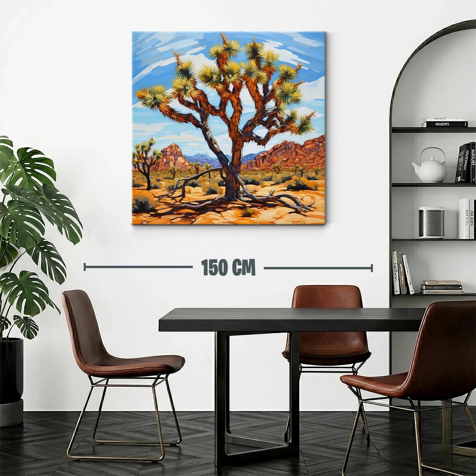 Árbol desértico con paisaje de rocas y cielo despejado — miniatura 2