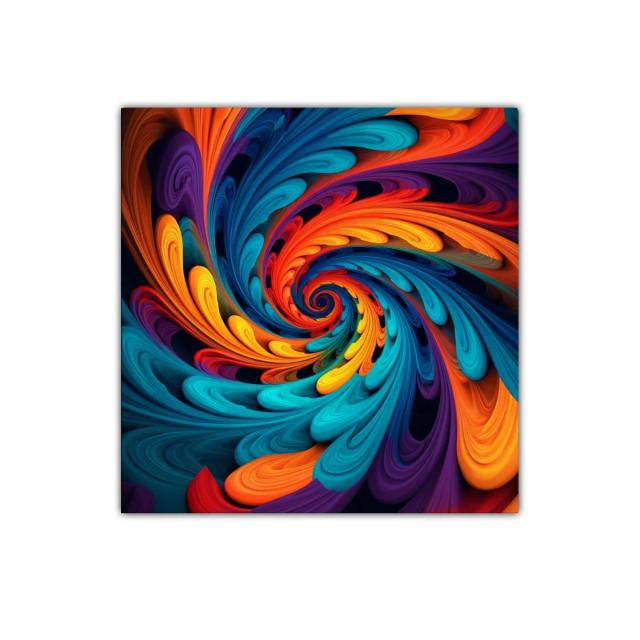 Espiral Colorida en Movimiento Vibrante y Dinámico