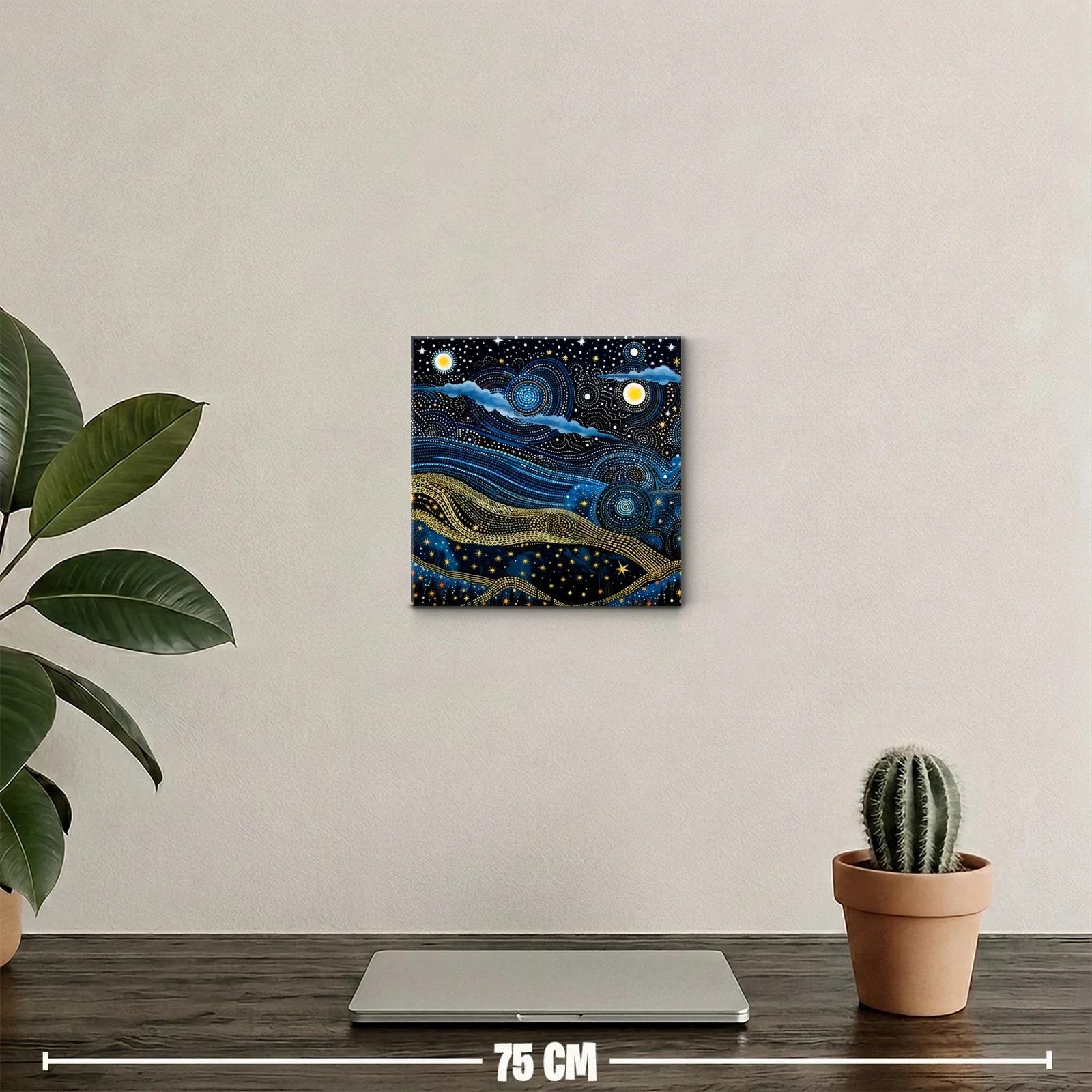Cuadro decorativo paisaje estelar con cielo y estrellas — miniatura 2