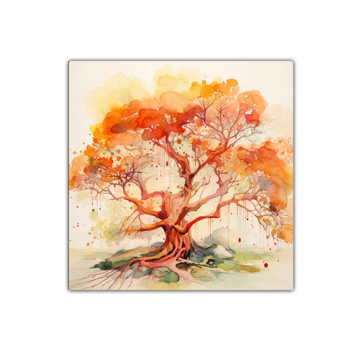 Árbol en tonos cálidos que irradian energía y vida — imagen principal