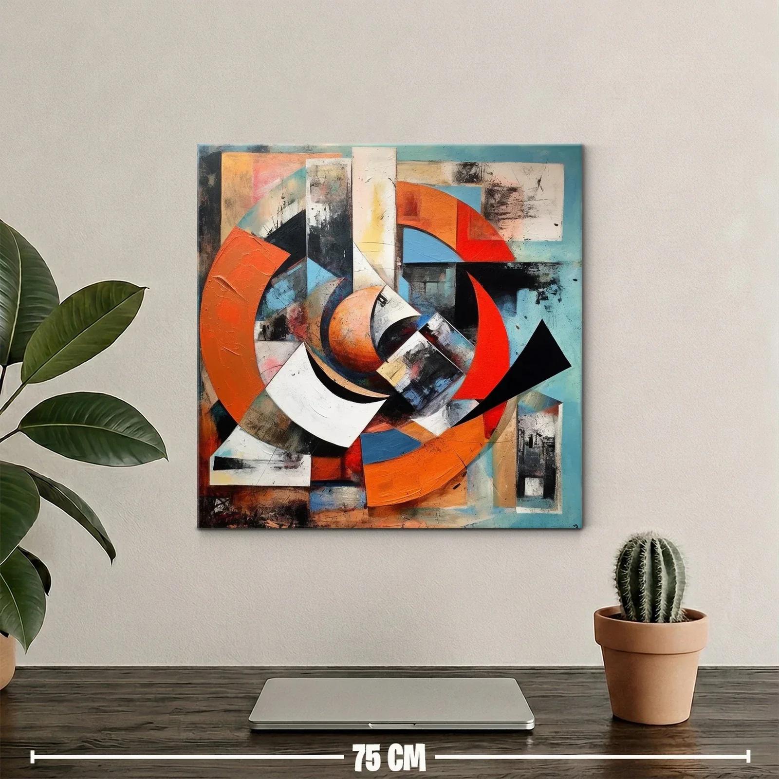 Composición geométrica con vibrantes formas y contrastes — miniatura 2