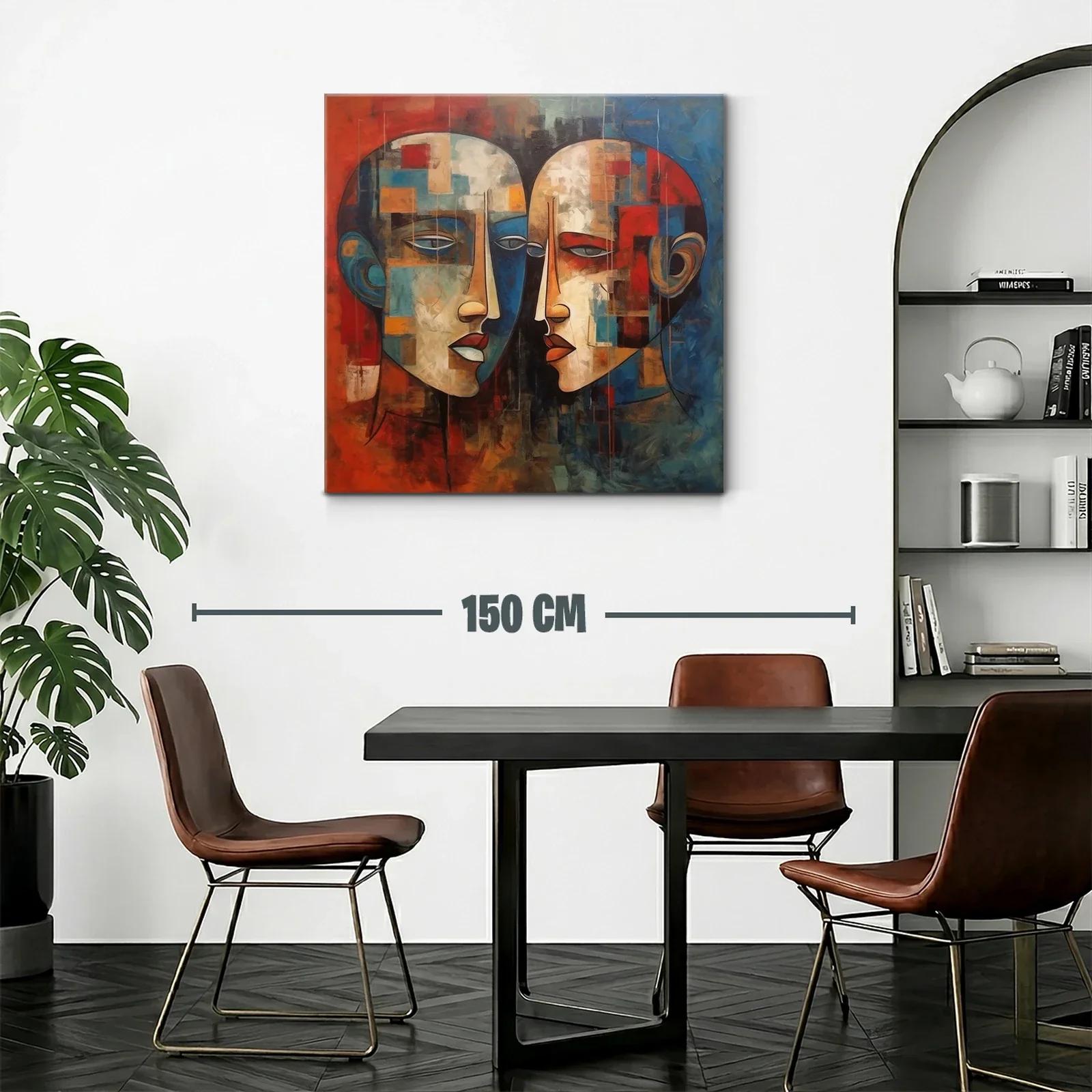 Retratos abstractos con tonos cálidos y fríos en contraste — miniatura 2