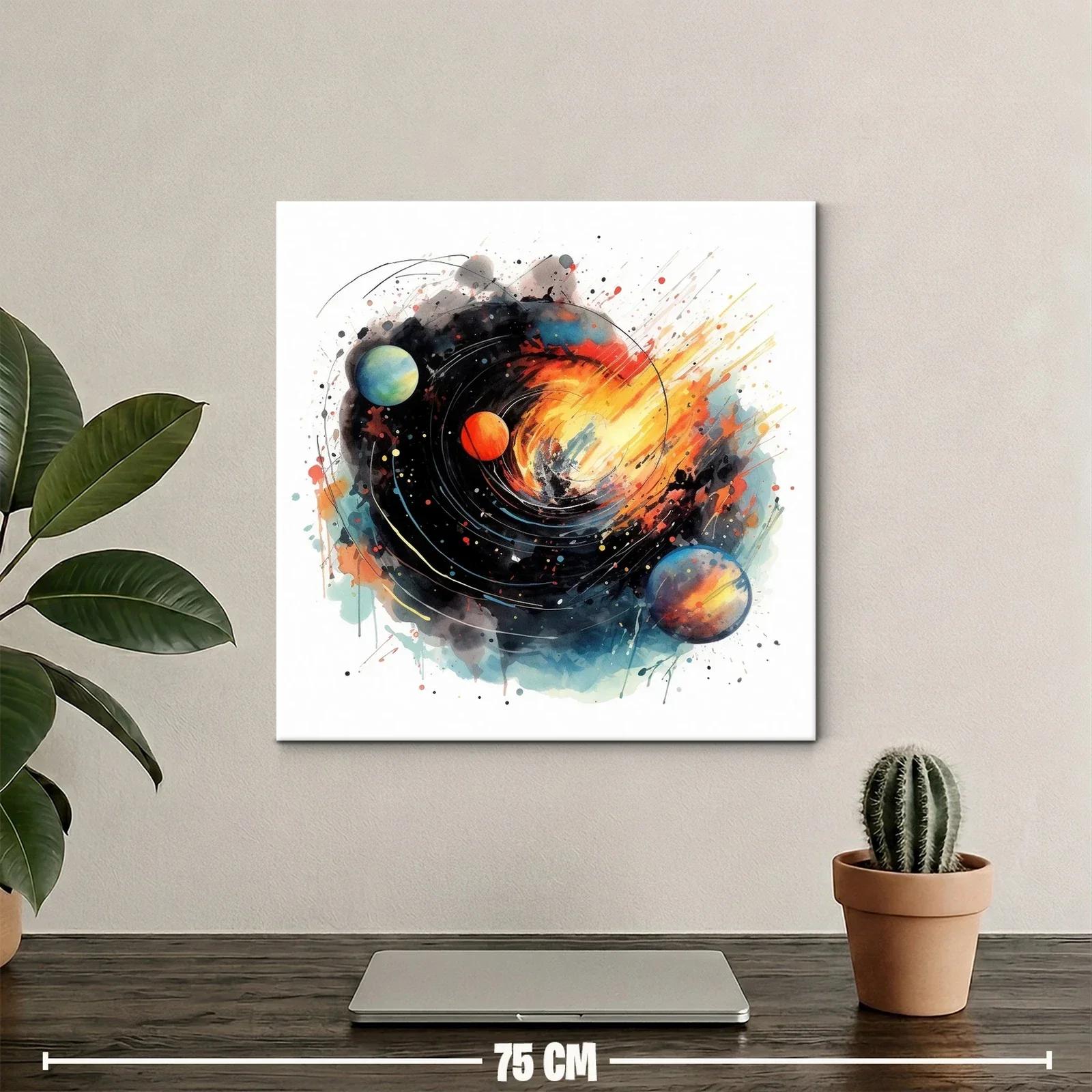 Explosión Cósmica con Planetas en Movimiento — miniatura 2