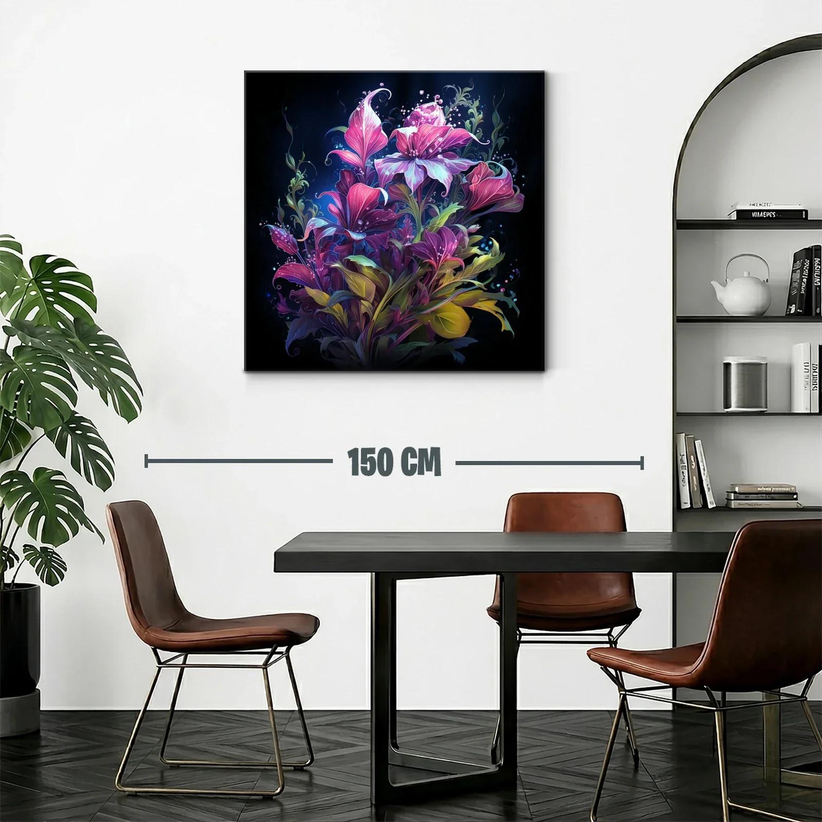 Exuberante composición floral vibrante en tonos intensos — miniatura 2