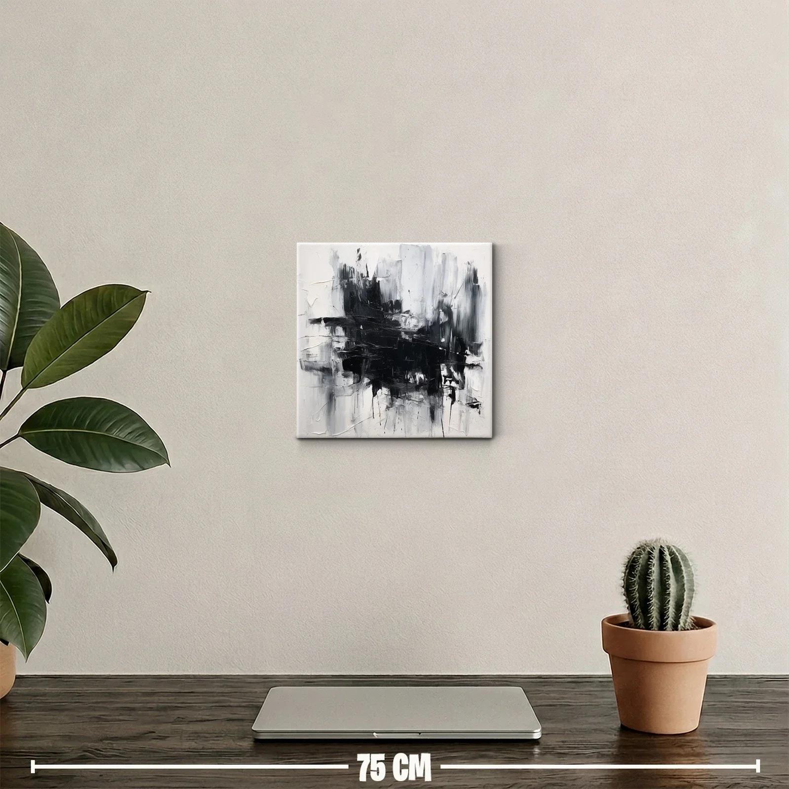 Composición abstracta en tonos blanco y negro — miniatura 2