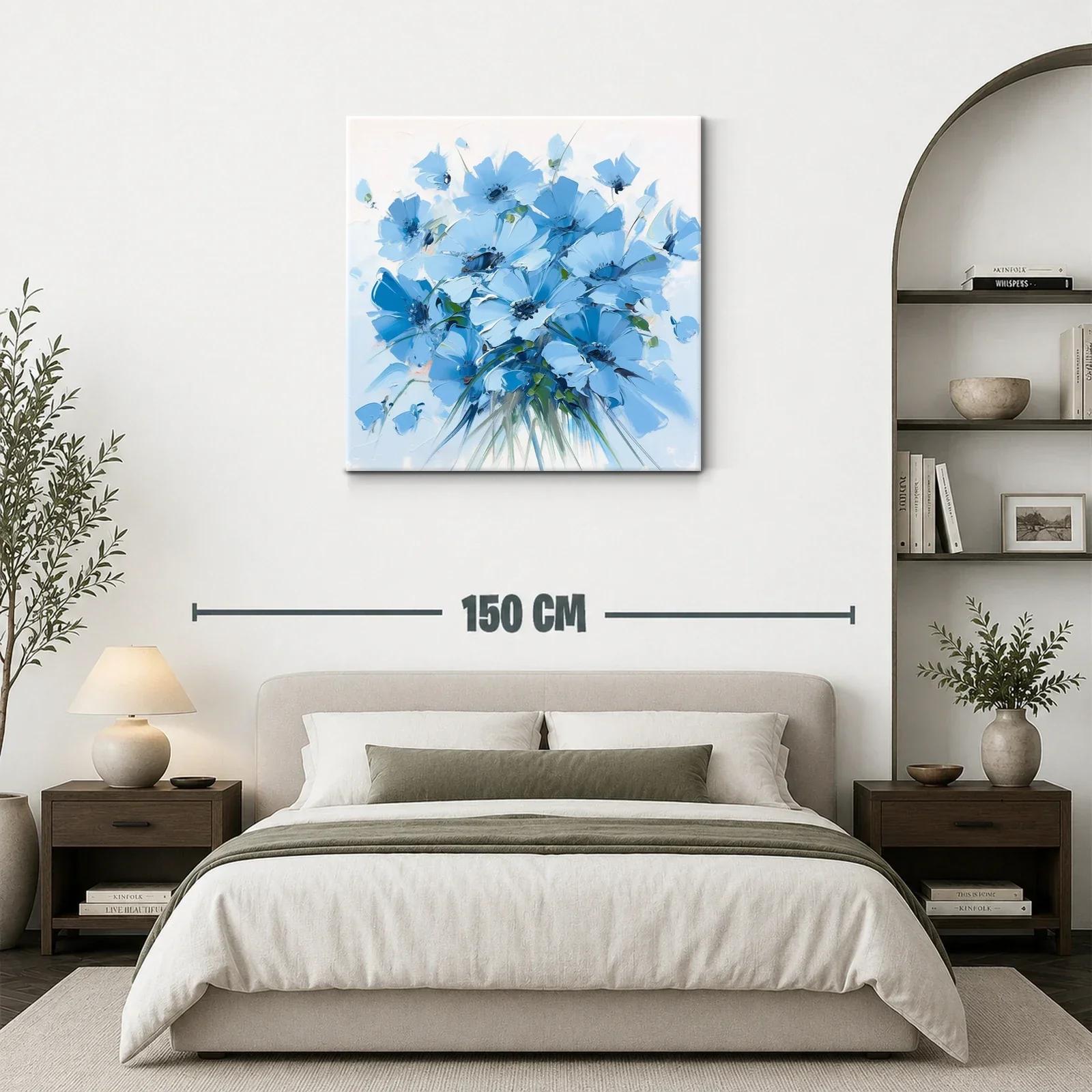 Ramo de flores azules para un espacio sereno y elegante — miniatura 3