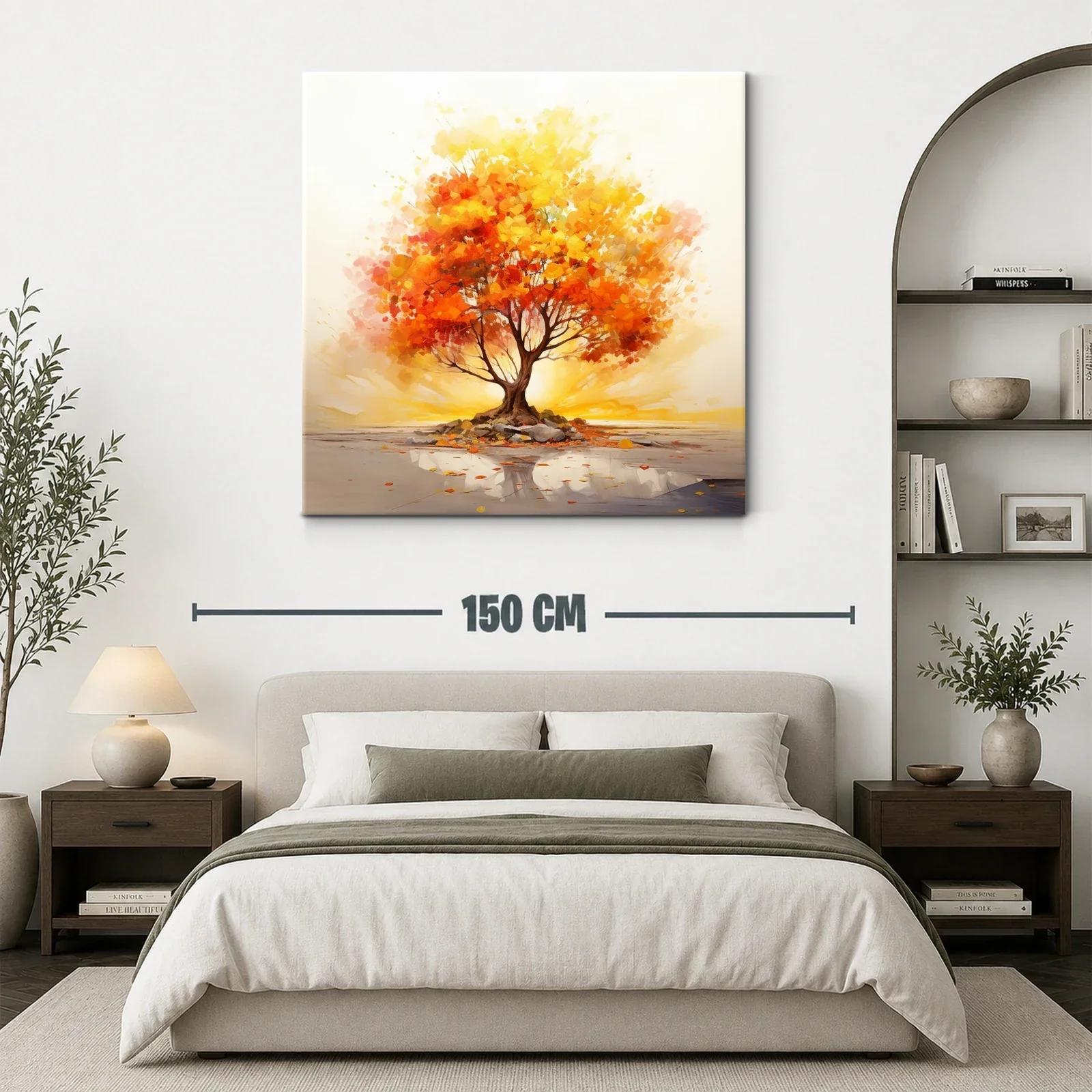 Árbol en tonos cálidos que emana luz interior — miniatura 3