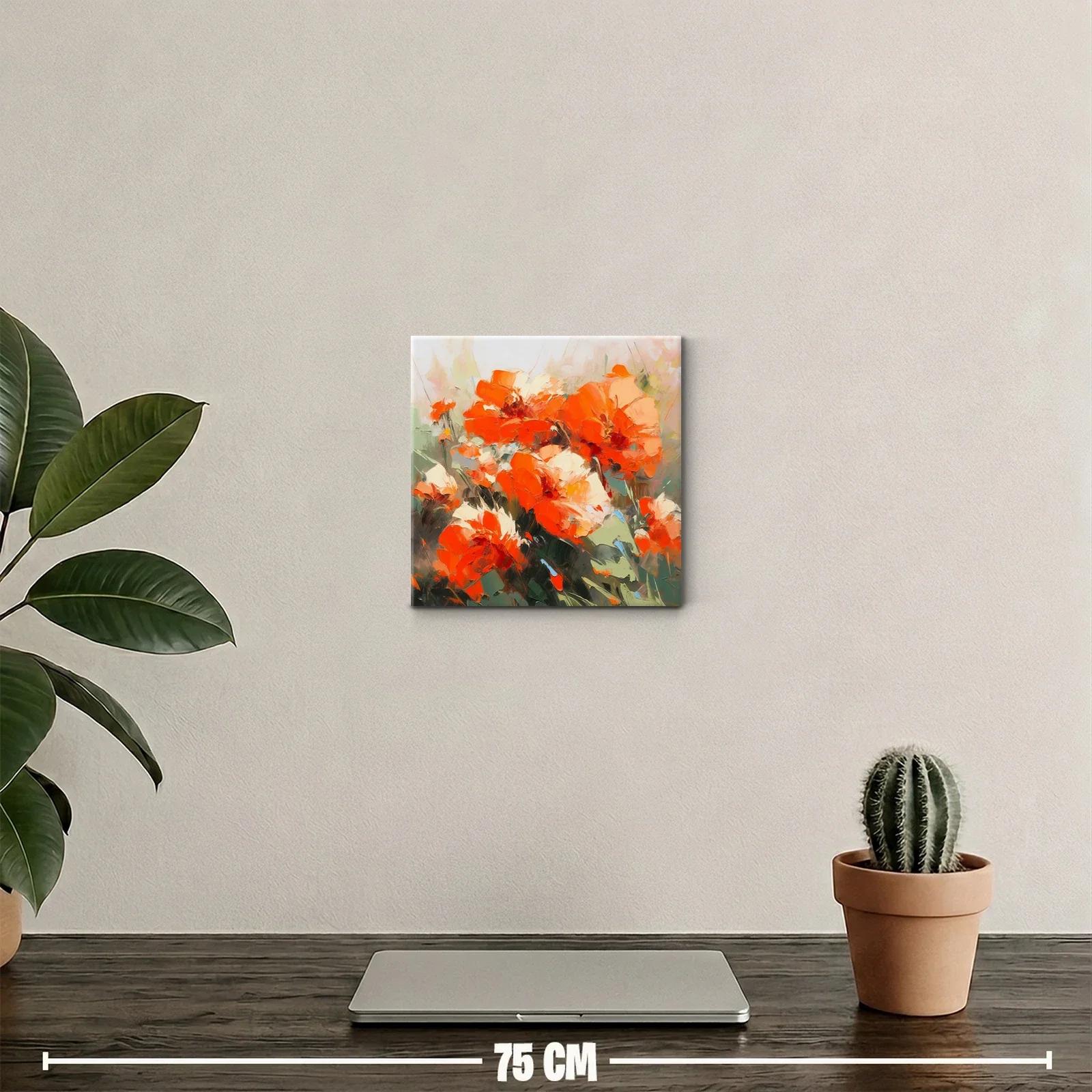 Impactante composición floral en tonos cálidos y vibrantes — miniatura 2