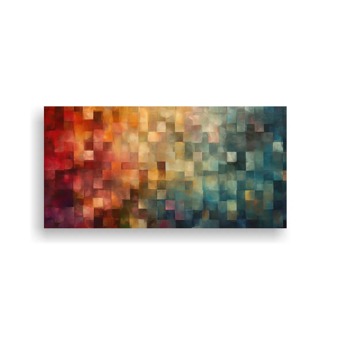 Cuadro mosaico abstracto de cuadrados con brillo difuso — imagen principal
