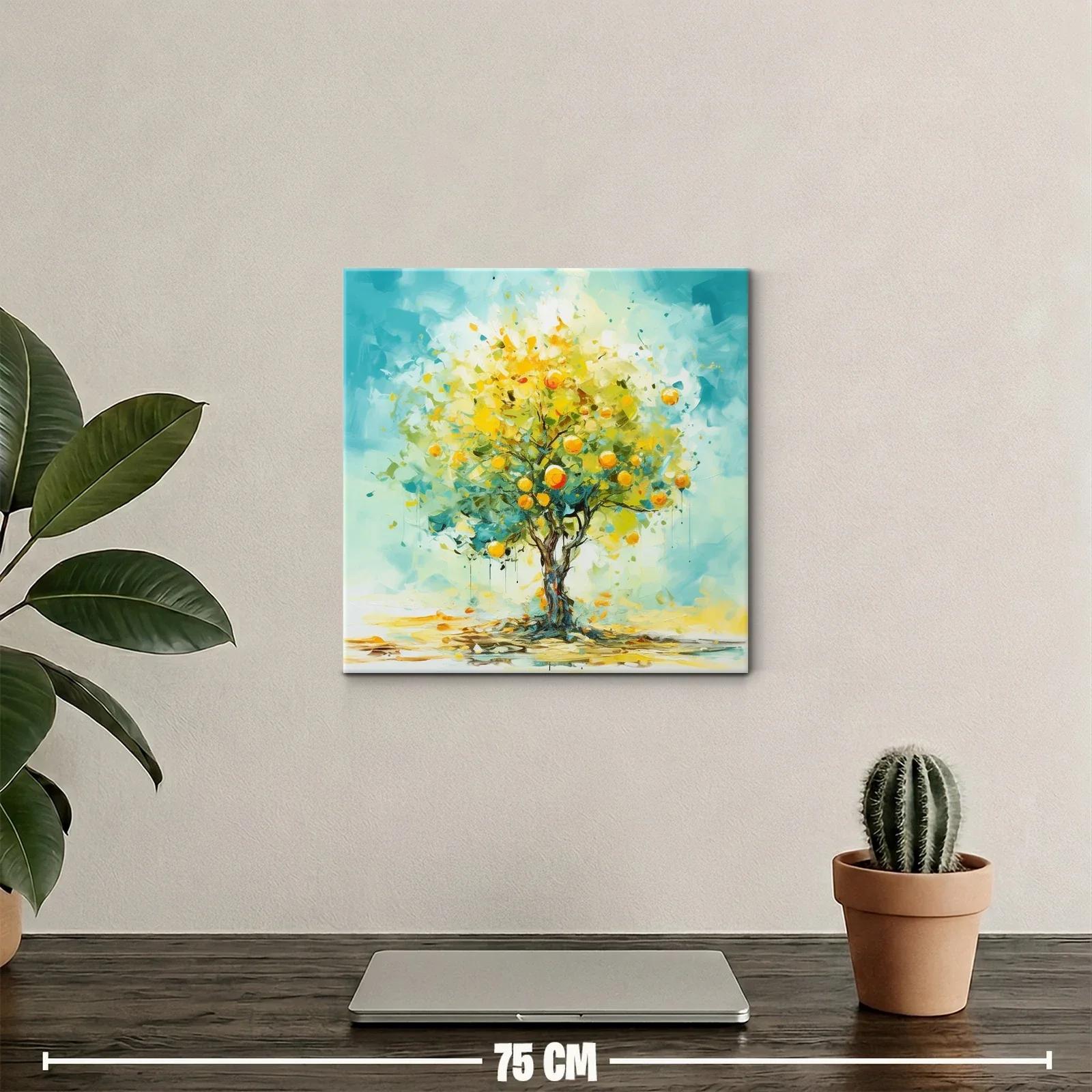 Árbol de cítricos brillante con tonos vibrantes — miniatura 2
