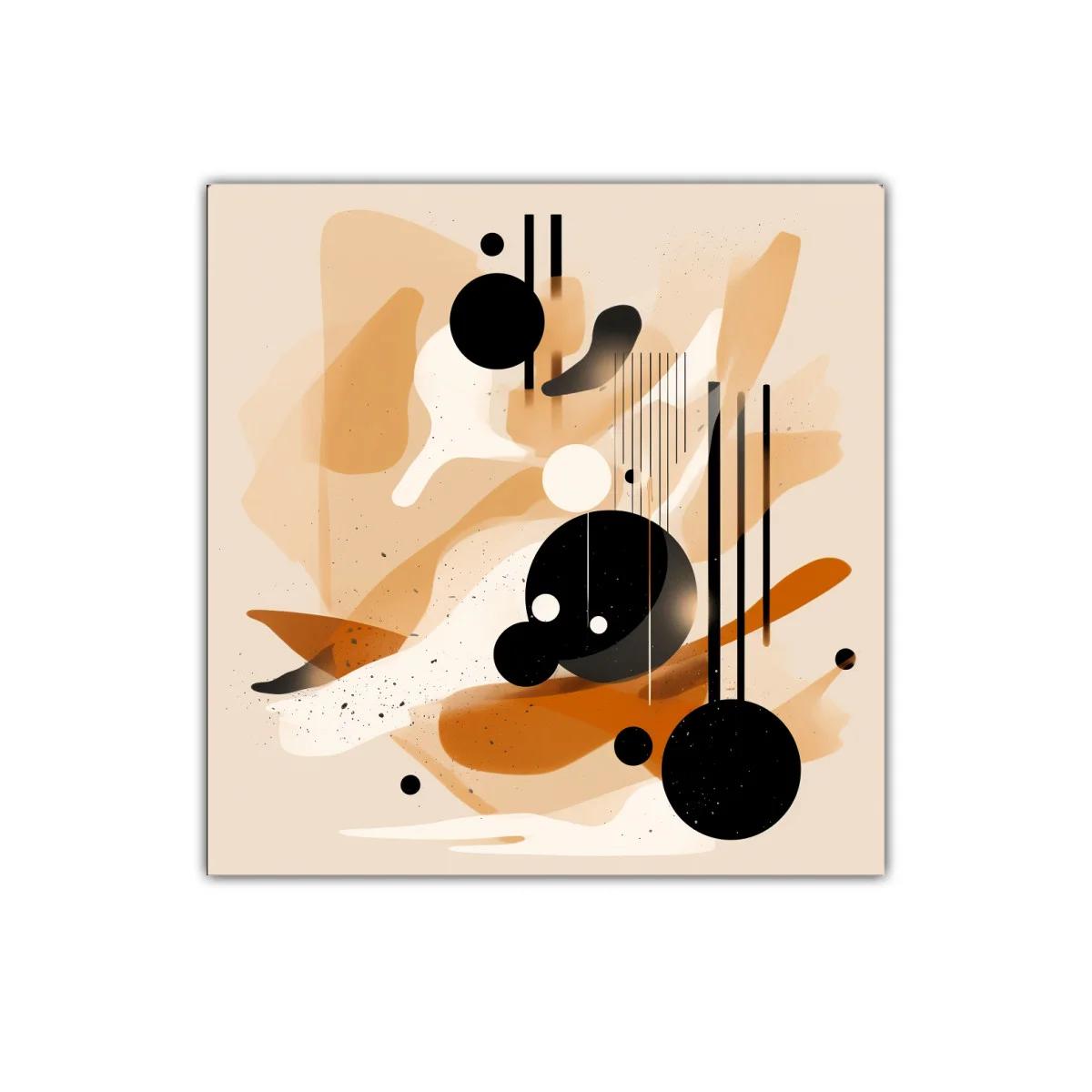 Composición abstracta con formas geométricas y tonos cálidos — imagen principal
