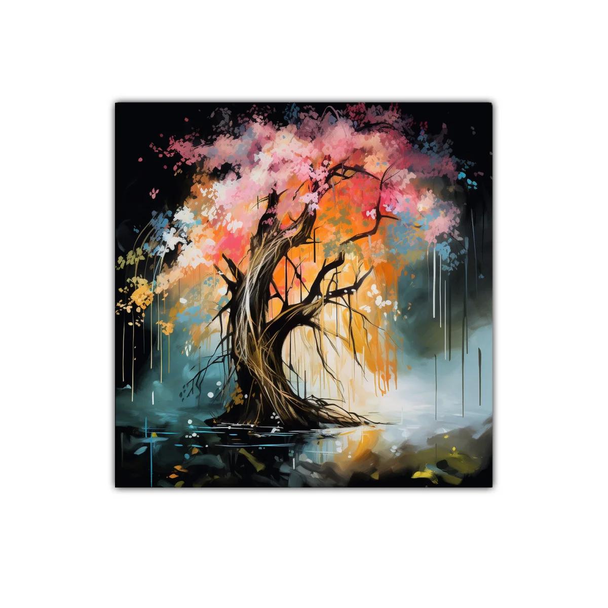 Árbol mágico con colores vibrantes y atmósfera onírica — imagen principal