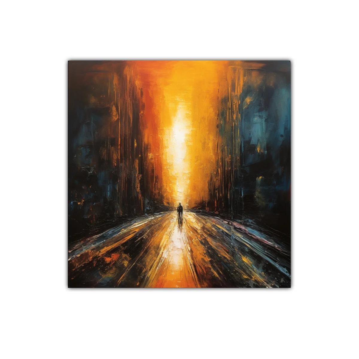 Camino de luz entre sombras intensas y cálidas — miniatura 1