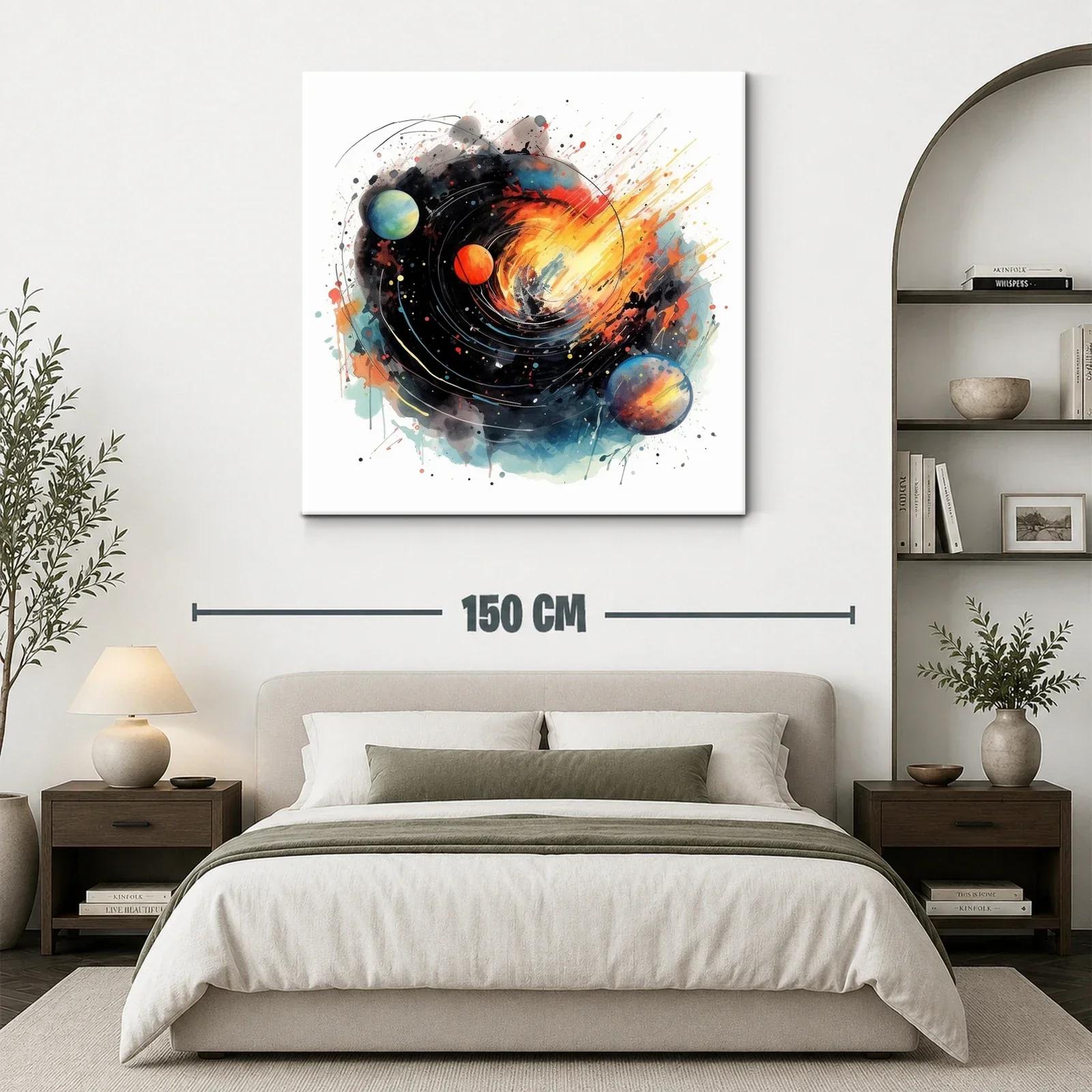 Explosión Cósmica con Planetas en Movimiento — miniatura 3