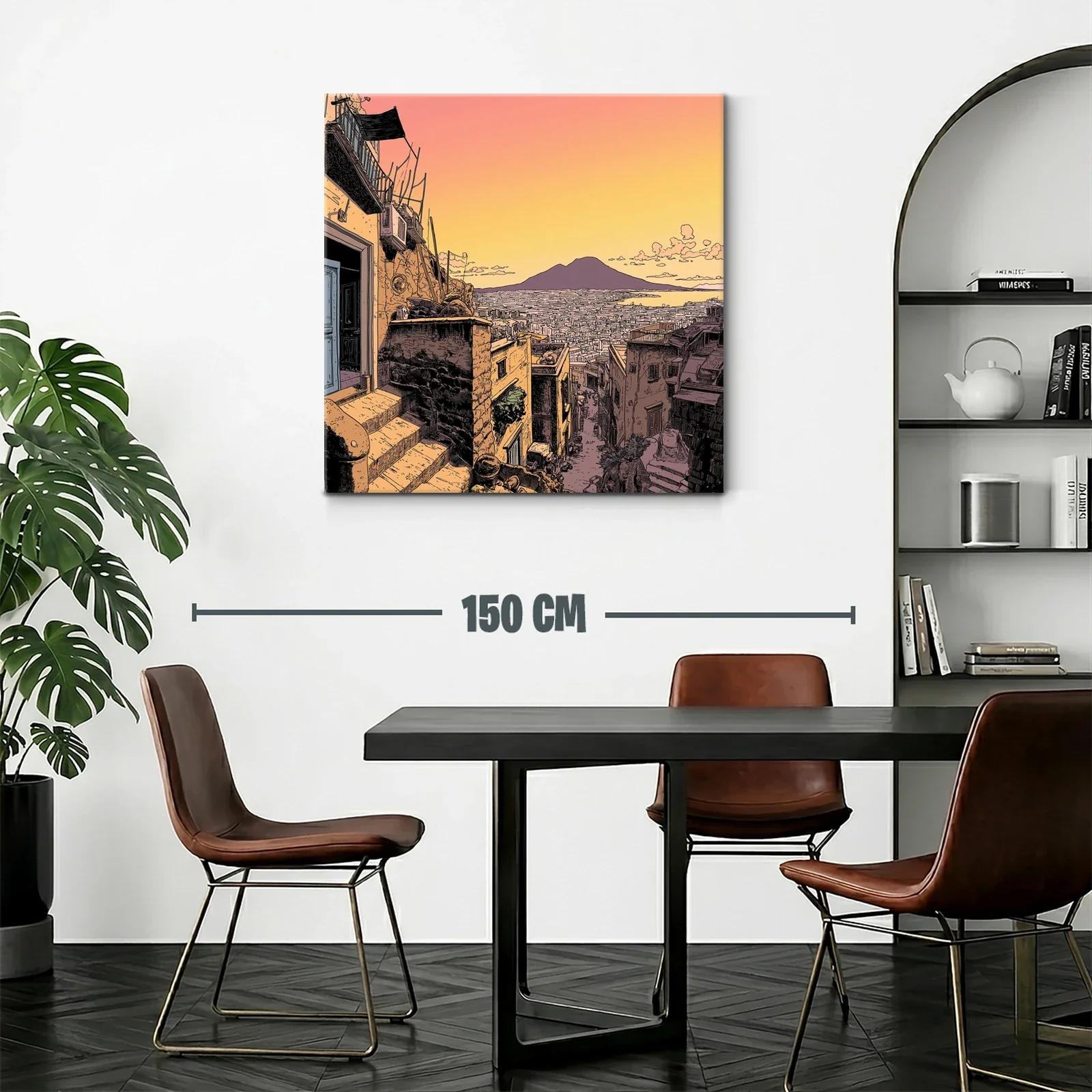 Atardecer cálido sobre calle de ciudad histórica italiana — miniatura 2