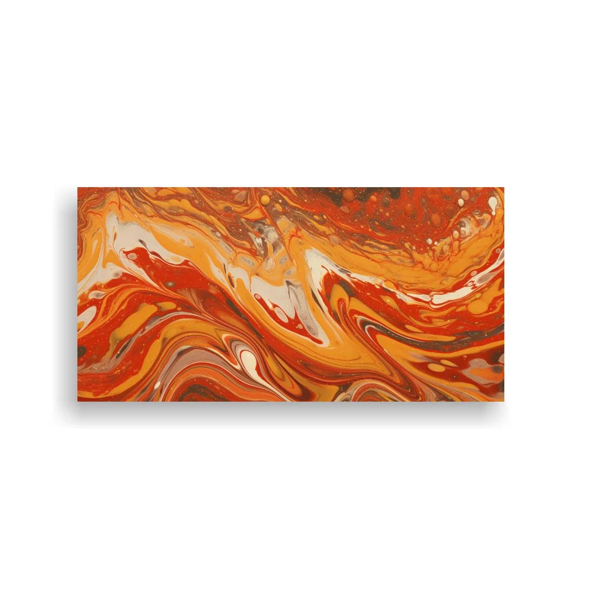 Cuadro remolino de pintura fluida con vetas marmoladas