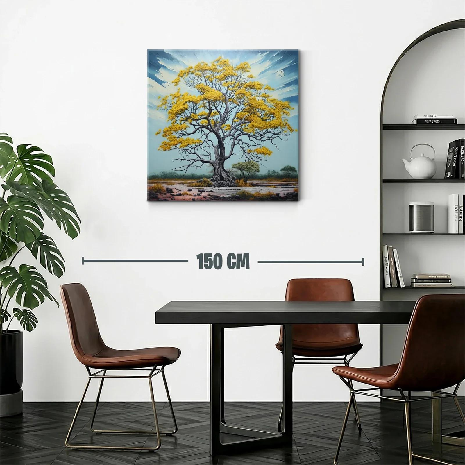 Árbol Dorado en Paisaje Sereno y Natural — miniatura 2