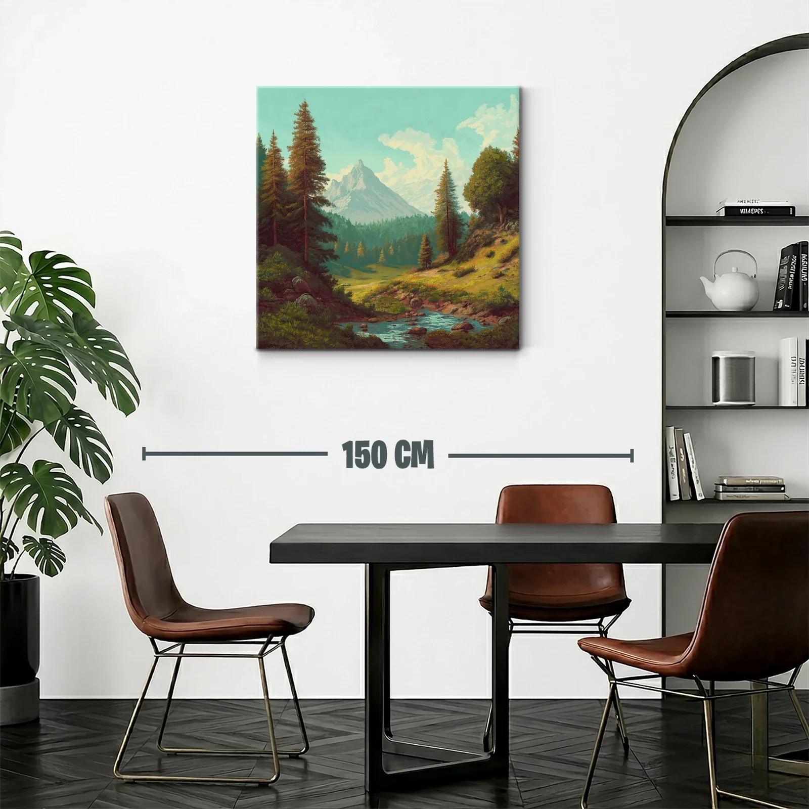 Paisaje natural con río y montañas en calma — miniatura 2