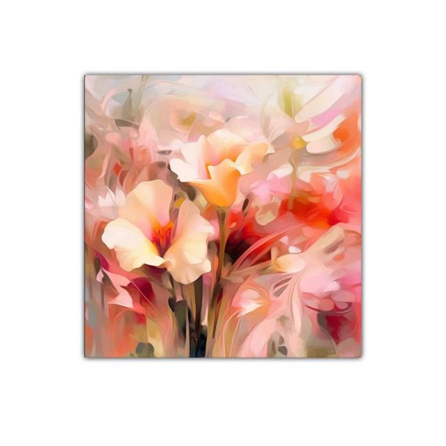 Encanto floral en tonos cálidos y suaves