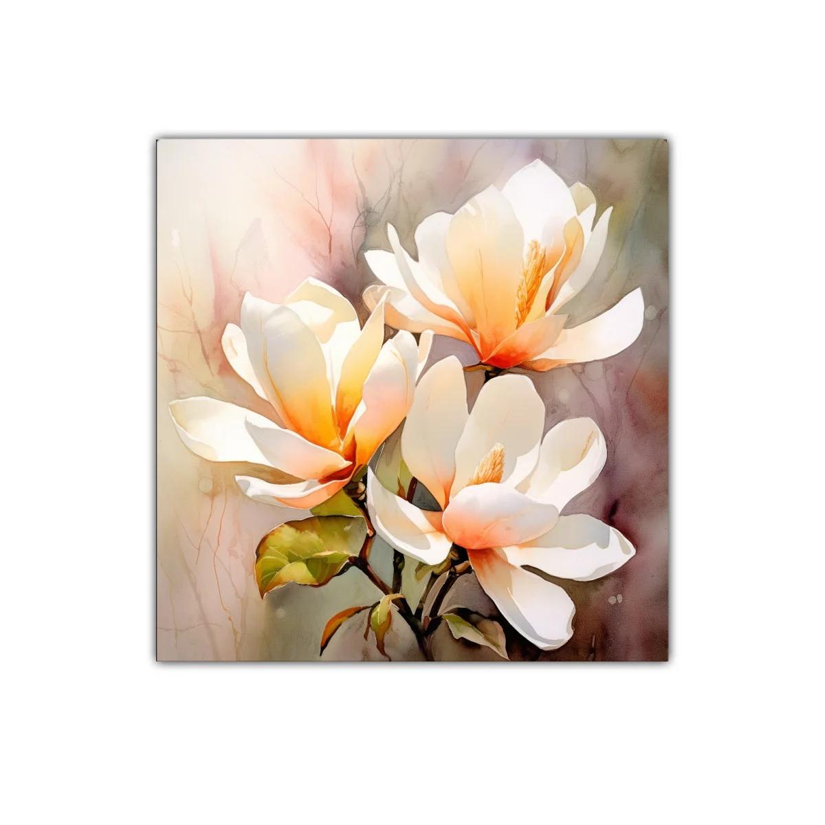 Delicadas flores blancas con luz cálida para decorar espacios — imagen principal