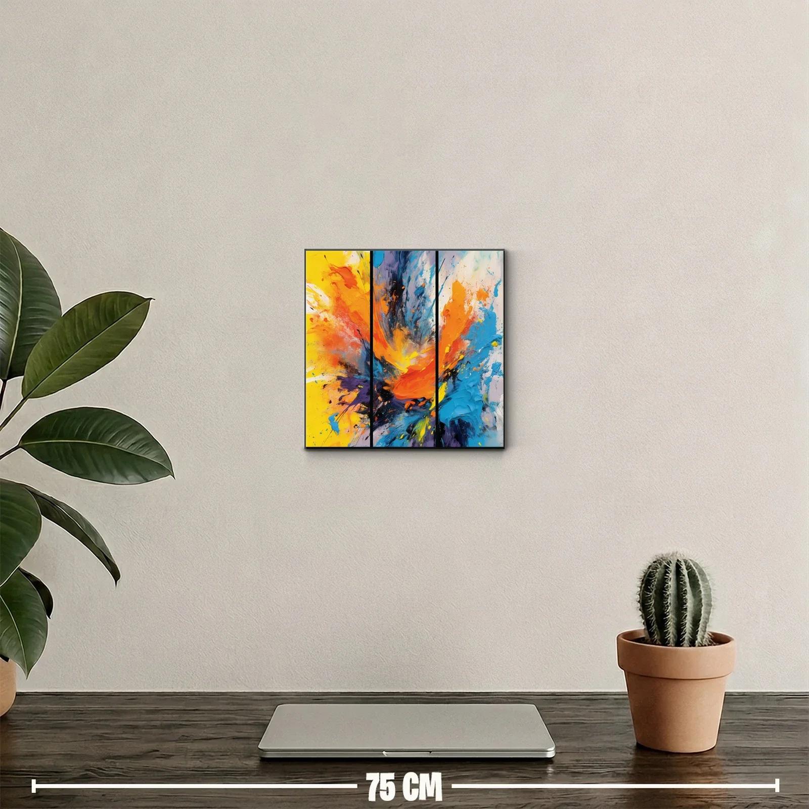 Explosión de colores vibrantes en composición dinámica única — miniatura 2