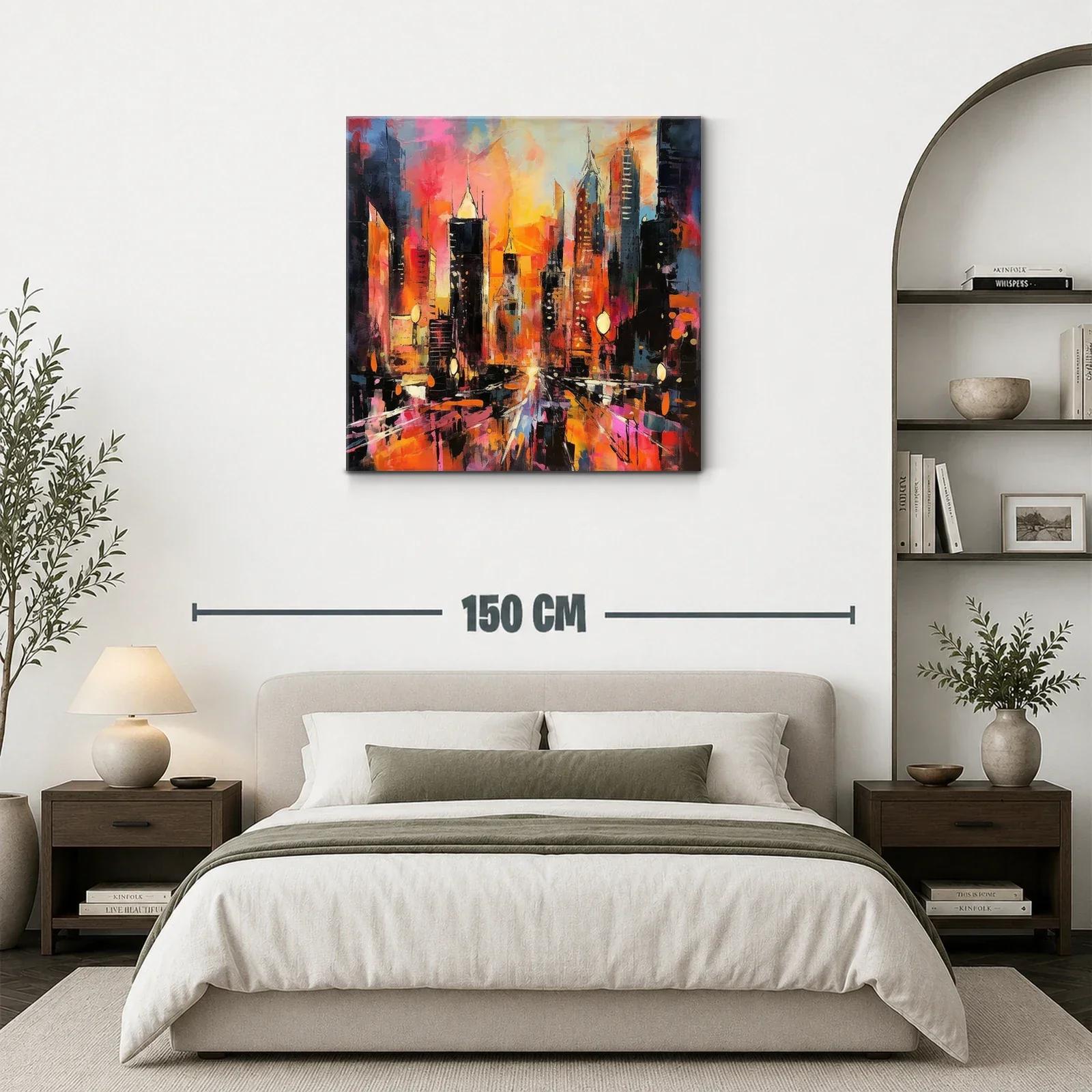 Atardecer vibrante en ciudad moderna llena de energía — miniatura 3