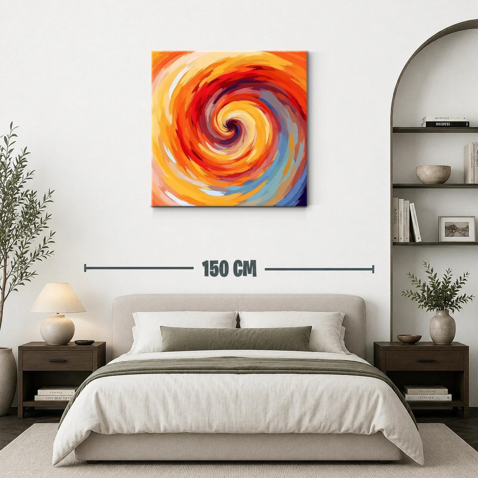 Espiral vibrante con tonos cálidos y energéticos — miniatura 3