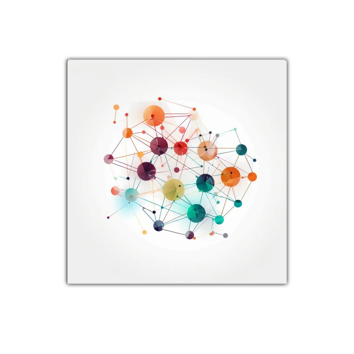 Cuadro decorativo con diseño abstracto y colores vibrantes