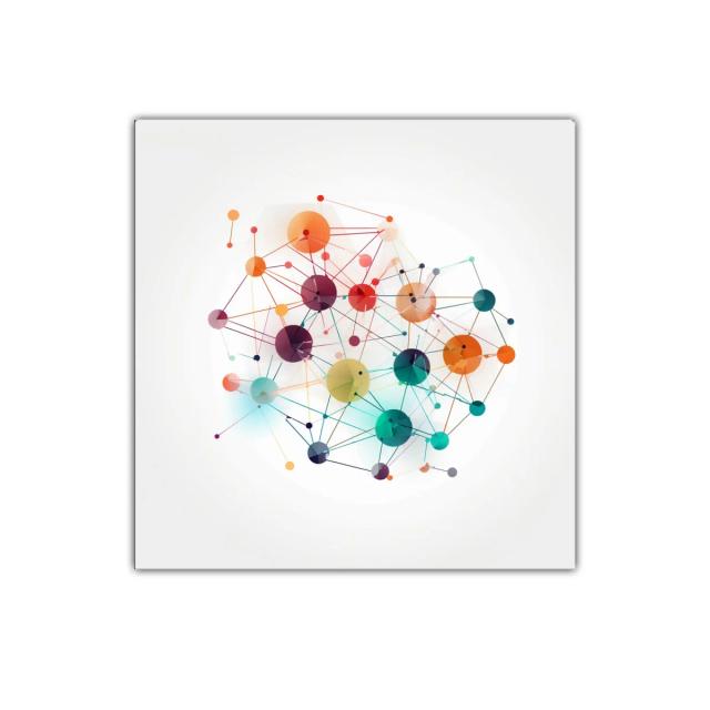 Cuadro decorativo con diseño abstracto y colores vibrantes