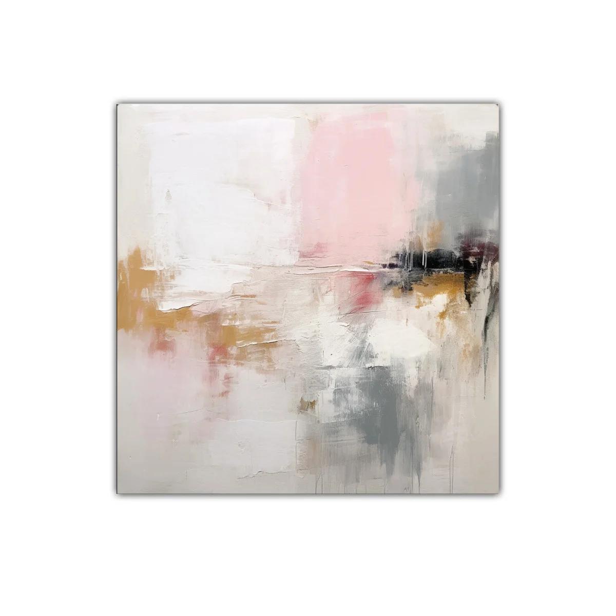 Cuadro abstracto en tonos suaves y cálidos para decoración moderna — imagen principal