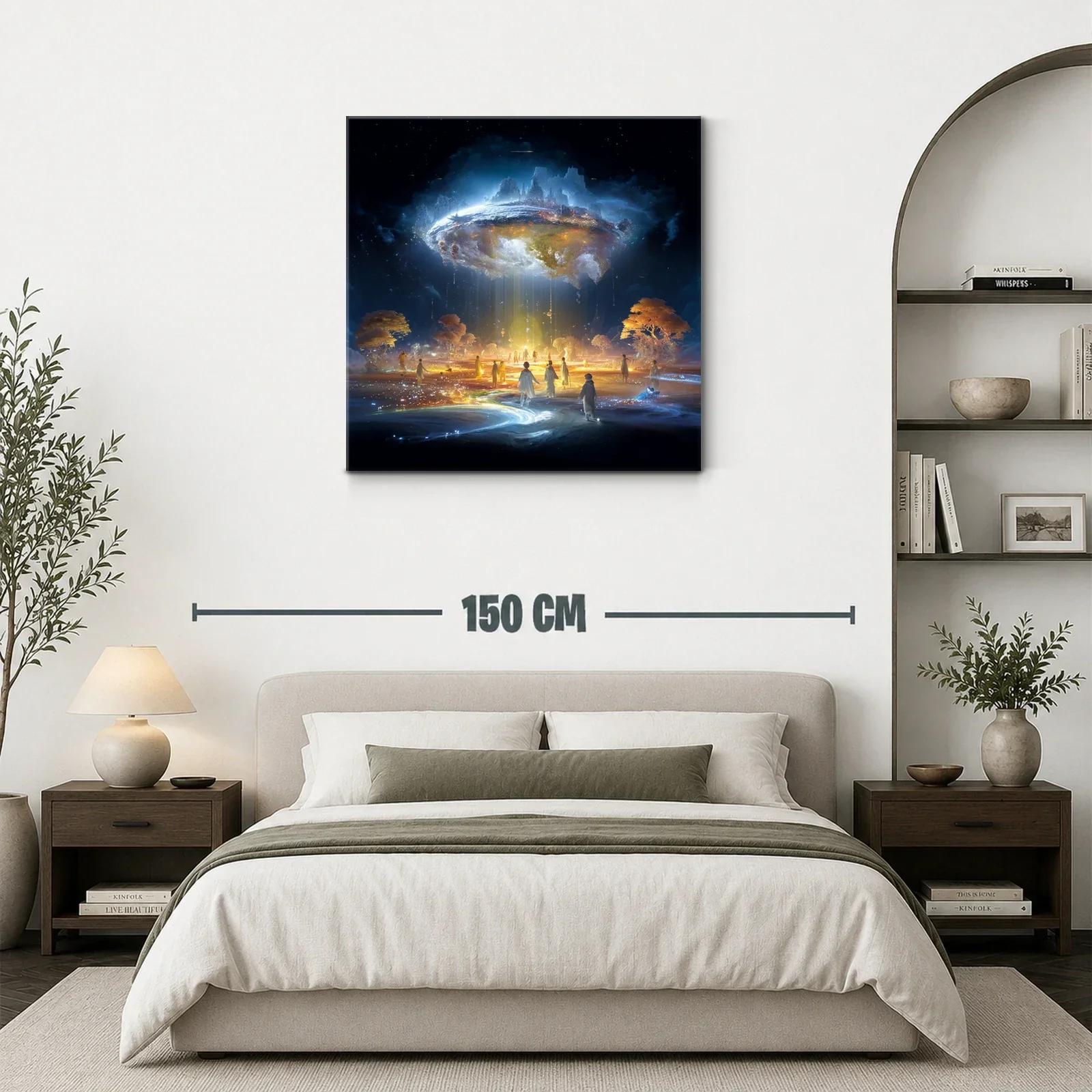 Paisaje Fantástico de Luz y Sombras Cósmicas — miniatura 3