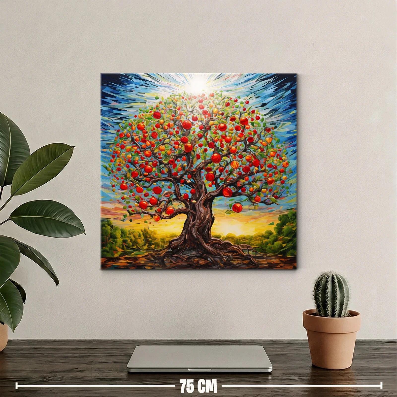 Árbol frutal vibrante bajo un cielo radiante — miniatura 2