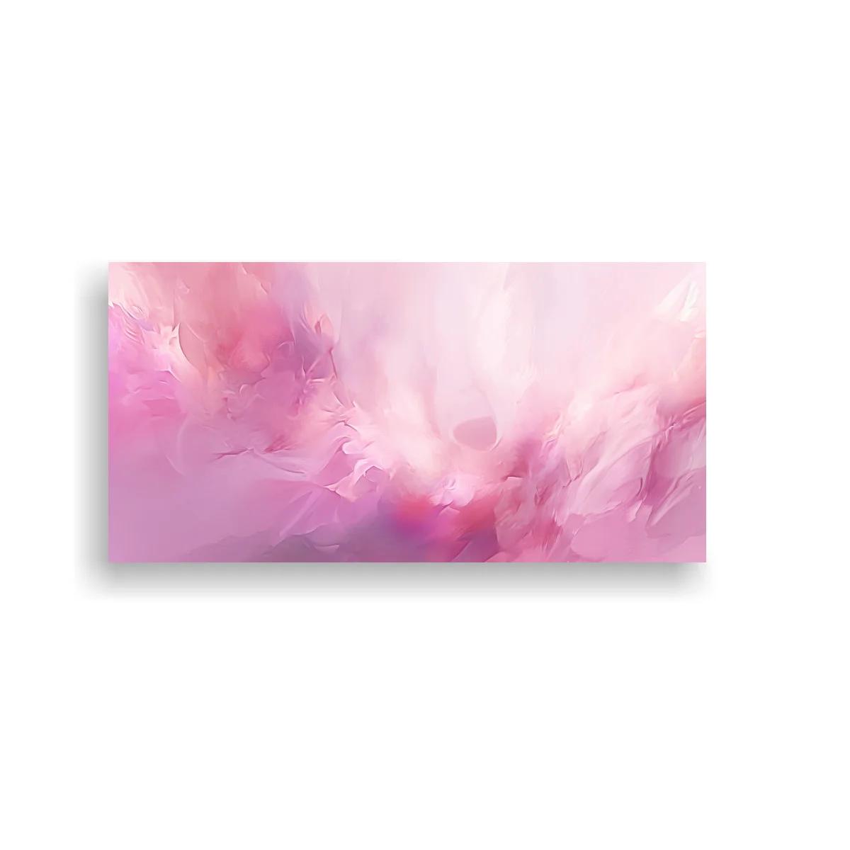 Cuadro nube abstracta rosa con bruma vaporosa