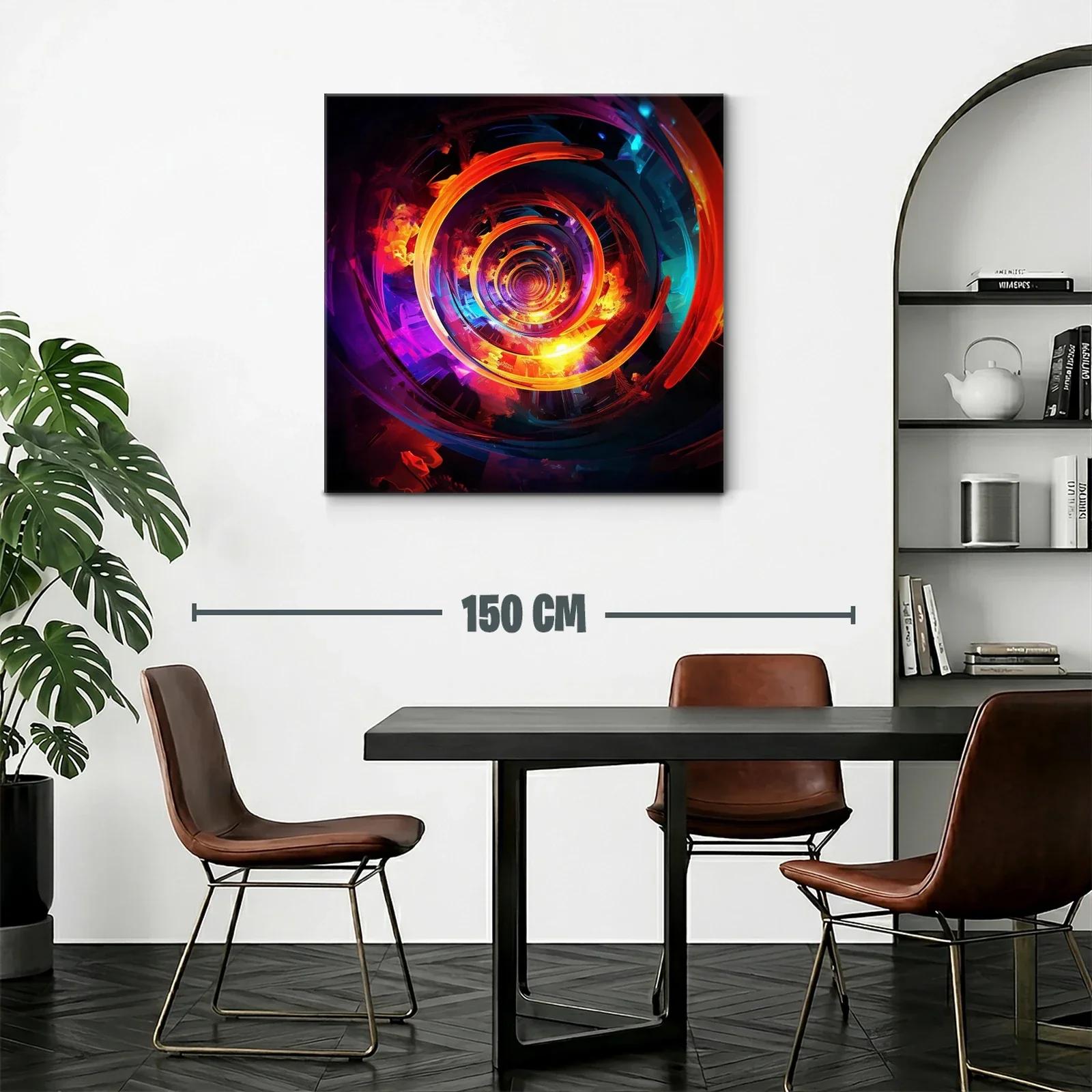 Espiral vibrante con contrastes intensos y reflejos luminosos — miniatura 2