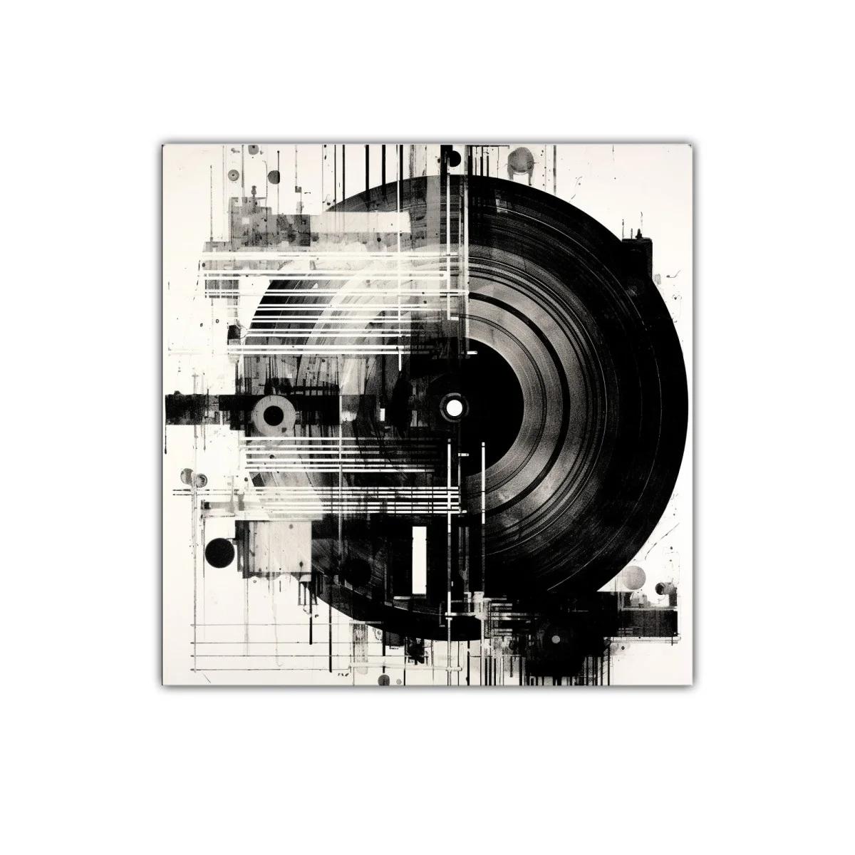 Cuadro decorativo de vinilo con estilo abstracto moderno