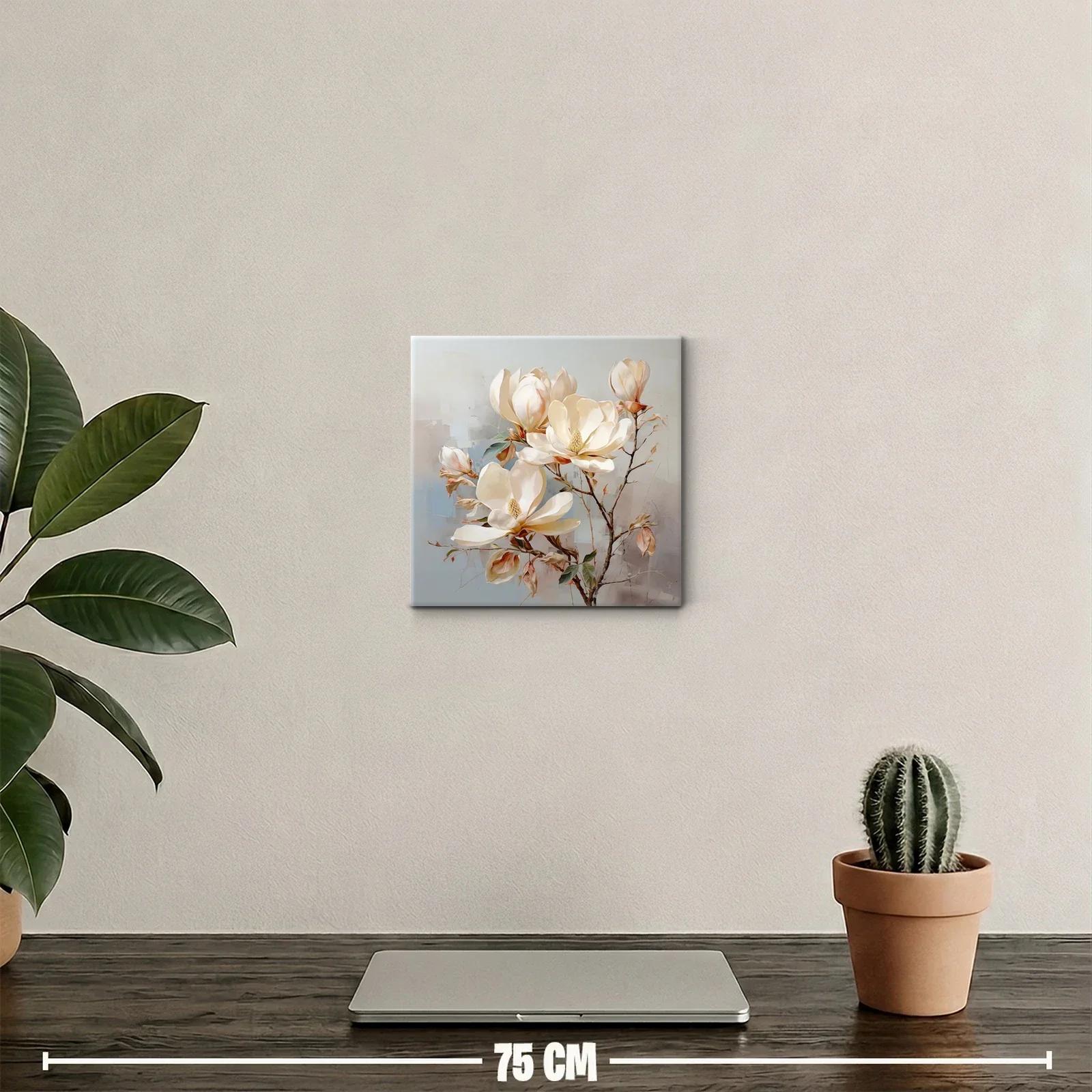 Elegancia natural con flores blancas y tonos neutros — miniatura 2