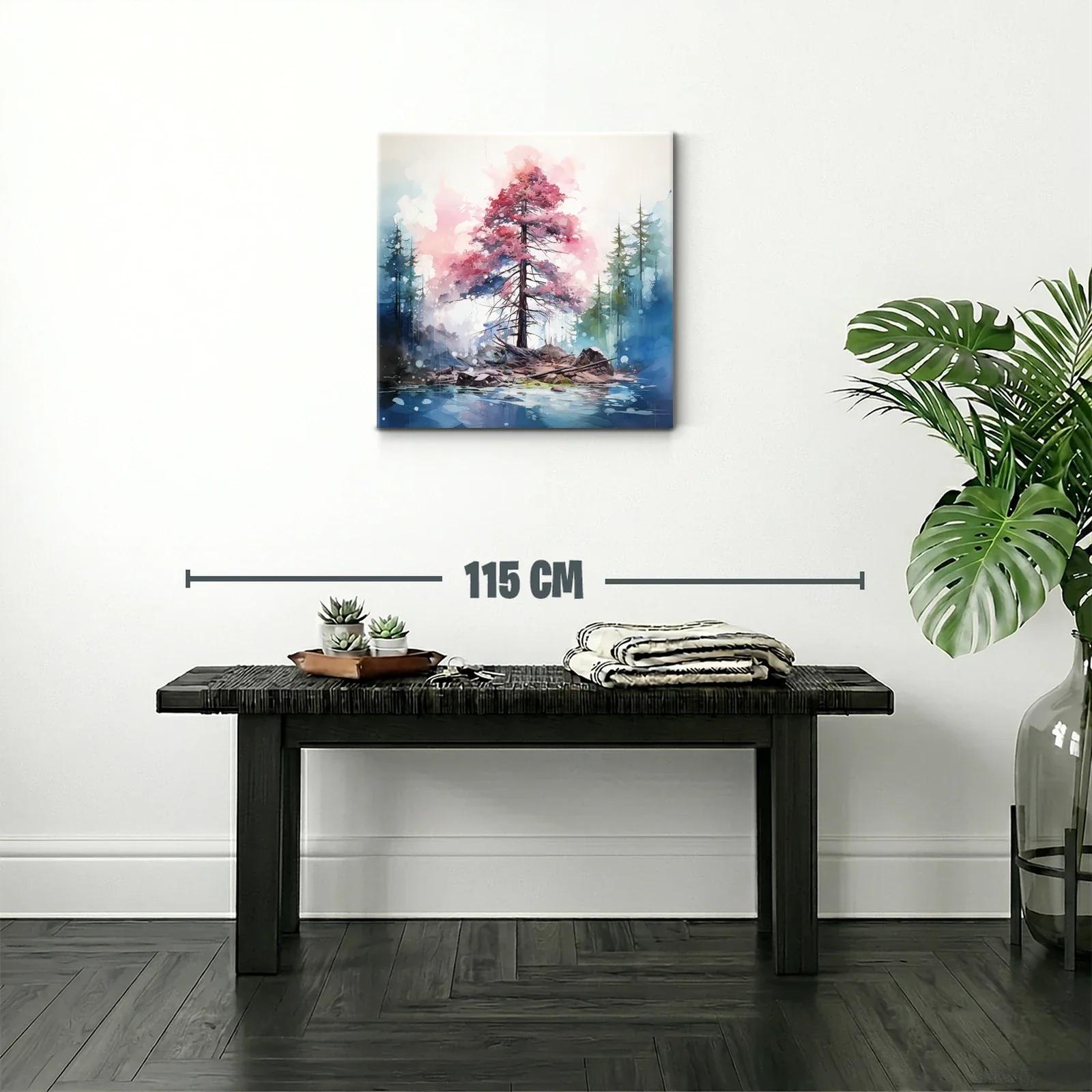 Árbol en isla con atmósfera onírica y tonos suaves — miniatura 2