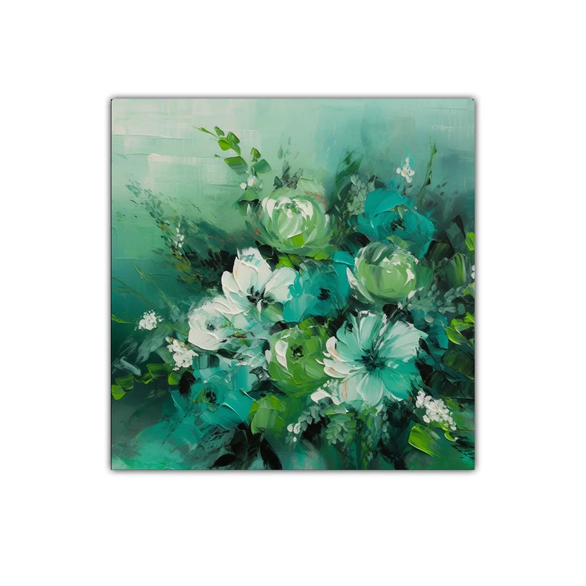 Ramo floral en tonos verdes que aporta frescura y serenidad — imagen principal